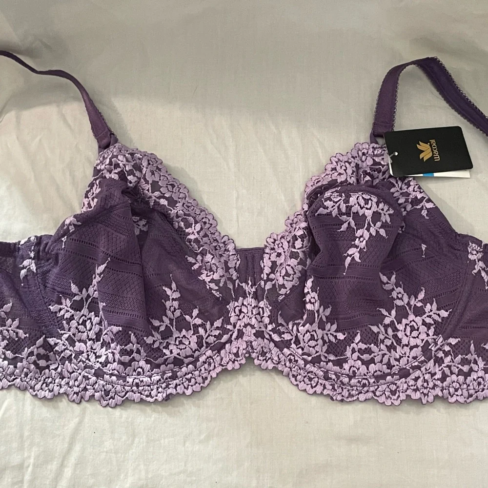 Wacoal Full Figure Lavender Lace Bra - Picture 1 of 2